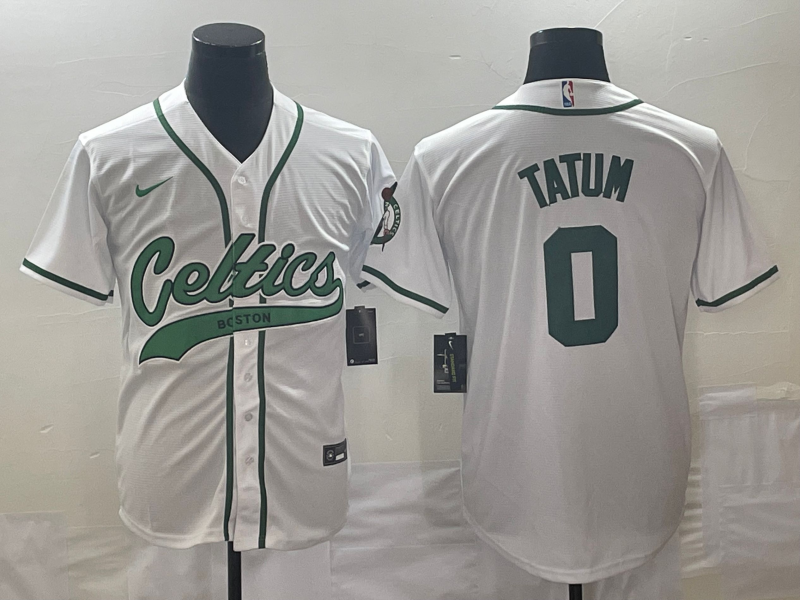 Nike 2023 Men Boston Celtics #0 Tatum white Nike NBA Jerseys style 2